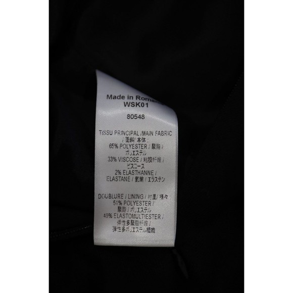 Tiffany & Co. Womens Size 6 Black Midi Pencil Skirt Side Slit Academia Corporate - Picture 5 of 7